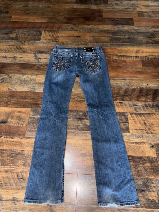 Miss Me Denim - Miss Me Boot JP5145B3 Bootcut Jean Womens Size 29 Distressed Stretch Studded